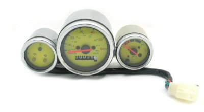 Retro Scooter Speedometer Assembly